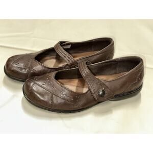 Rockport Cobb Hill Petra Mary Jane Womens Size 8.5 N Brown Leather Comfort Shoes